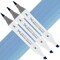 Artfinity Sketch Marker Sets - Set of 3 - Cerulean Blue B4-4, Vibrant, Professional, Dye-Based Alcohol Markers for Artists, Drawing, Travel, & More